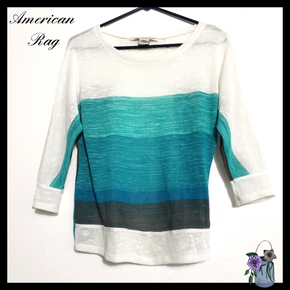 $  3/$15 American Rag:Size:XS/ Longsleeve Lace shirt